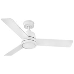 48&quot; Hinkley Chet LED Wet Rated Matte White Ceiling Fan with Remote