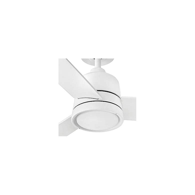Image 2 48" Hinkley Chet LED Wet Rated Matte White Ceiling Fan with Remote more views