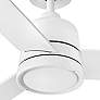 48" Hinkley Chet LED Wet Rated Matte White Ceiling Fan with Remote