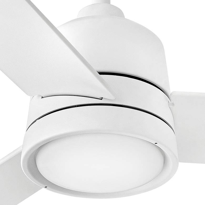 Image 4 48" Hinkley Chet LED Wet Rated Matte White Ceiling Fan with Remote more views