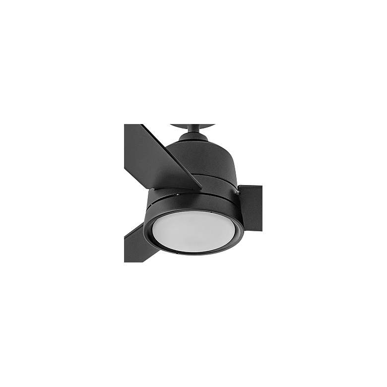 Image 2 48" Hinkley Chet Matte Black Wet Rated LED Ceiling Fan with Remote more views
