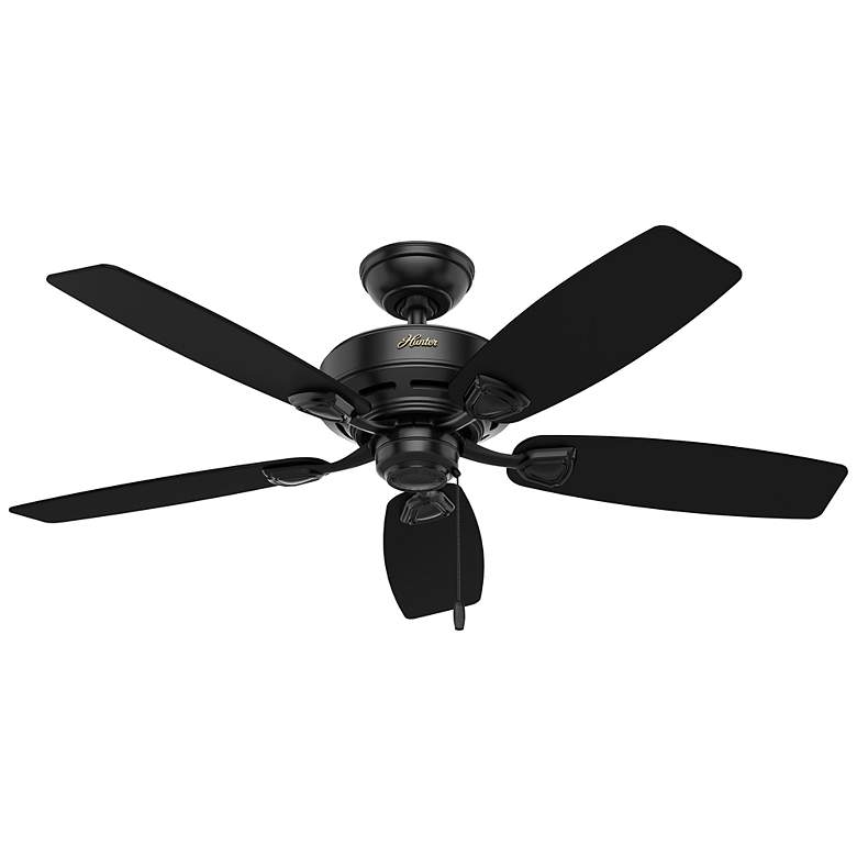 Image 1 48" Hunter Sea Wind Matte Black Ceiling Fan