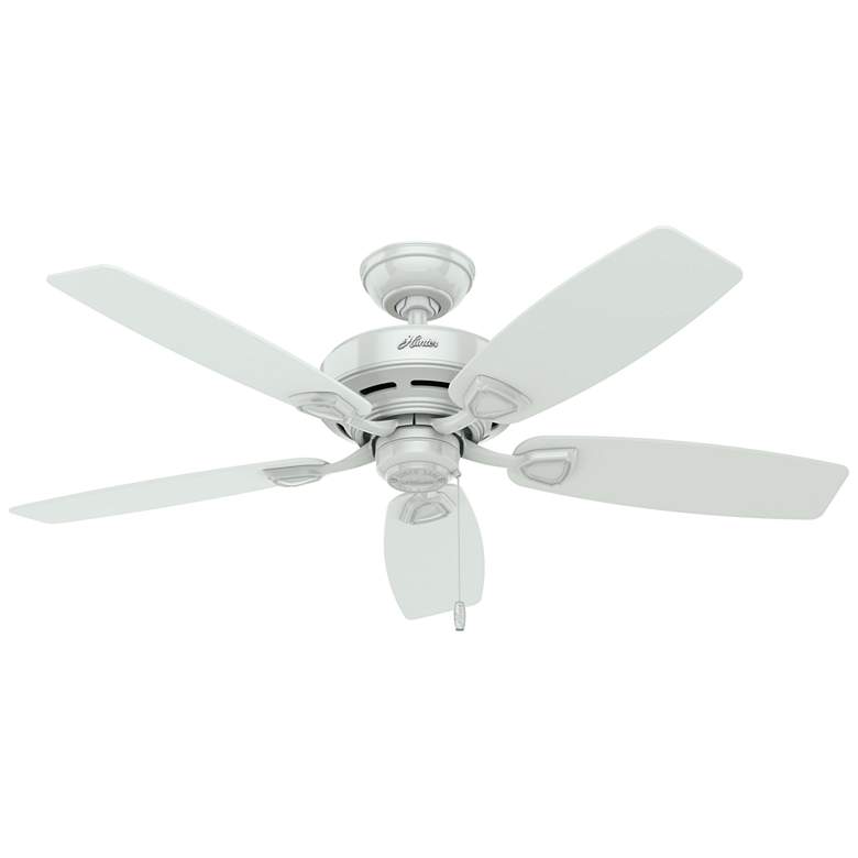 Image 1 48 inch Hunter Sea Wind White Damp Rated Ceiling Fan