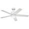 48" Kichler Brahm Matte White LED Indoor Ceiling Fan with Remote
