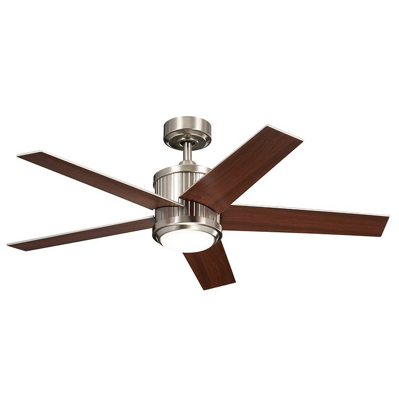 Image 3 48 inch Kichler Brahm Stainless Steel LED Indoor Ceiling Fan with Remote more views