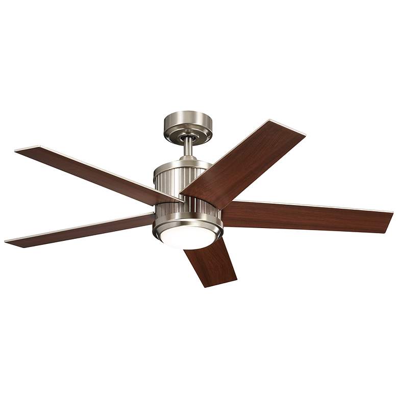 Image 5 48 inch Kichler Brahm Stainless Steel LED Indoor Ceiling Fan with Remote more views