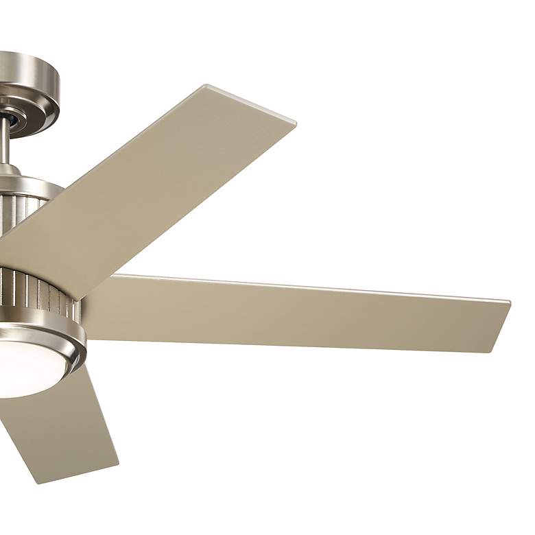 Image 7 48 inch Kichler Brahm Stainless Steel LED Indoor Ceiling Fan with Remote more views