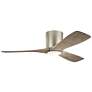 2_48" Kichler Volos Brushed Nickel LED Hugger Ceiling Fan