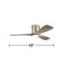 5_48" Kichler Volos Brushed Nickel LED Hugger Ceiling Fan more views