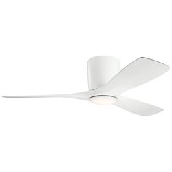 48" Kichler Volos Matte White LED Ceiling Fan