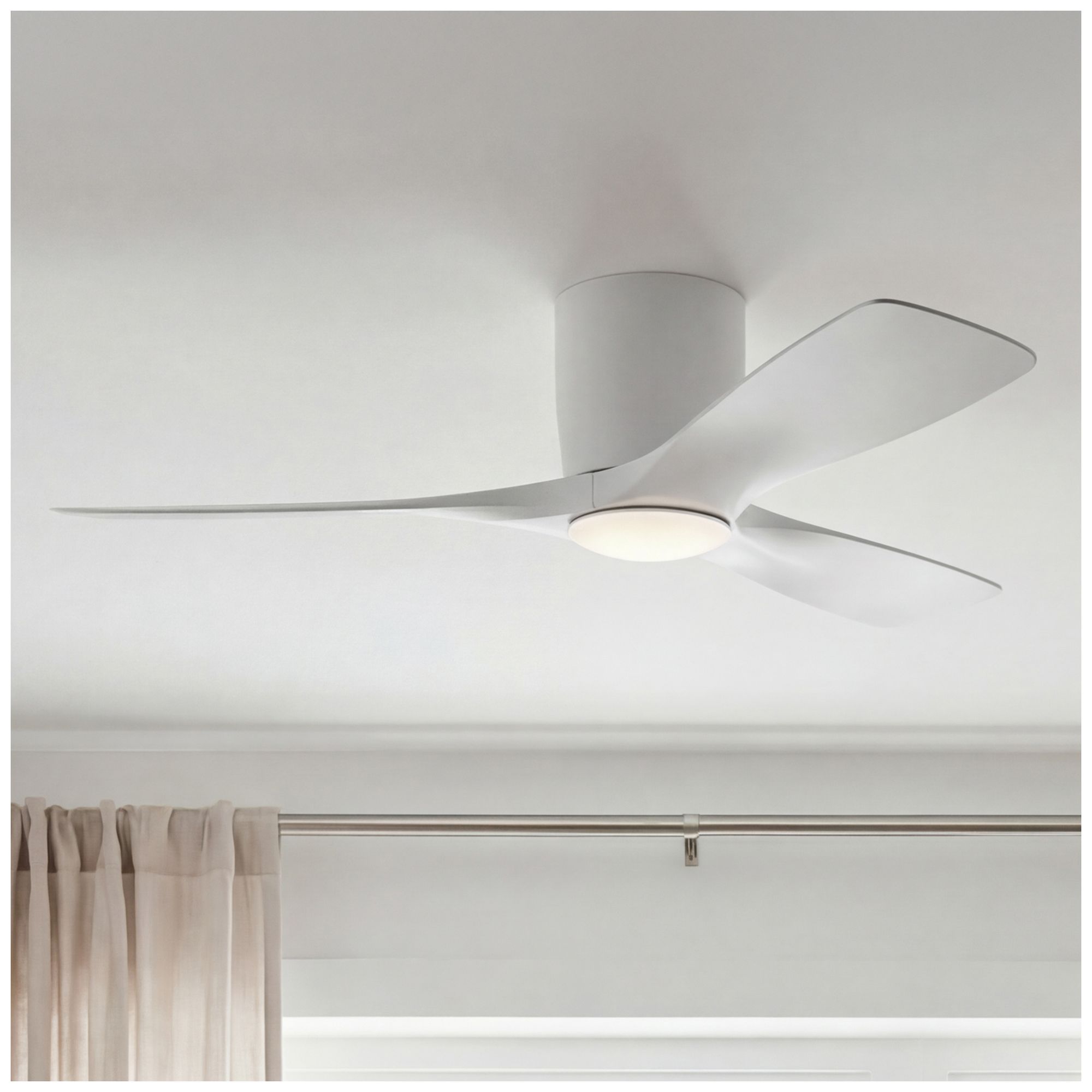 Image 7 48" Kichler Volos Matte White LED Ceiling Fan more views