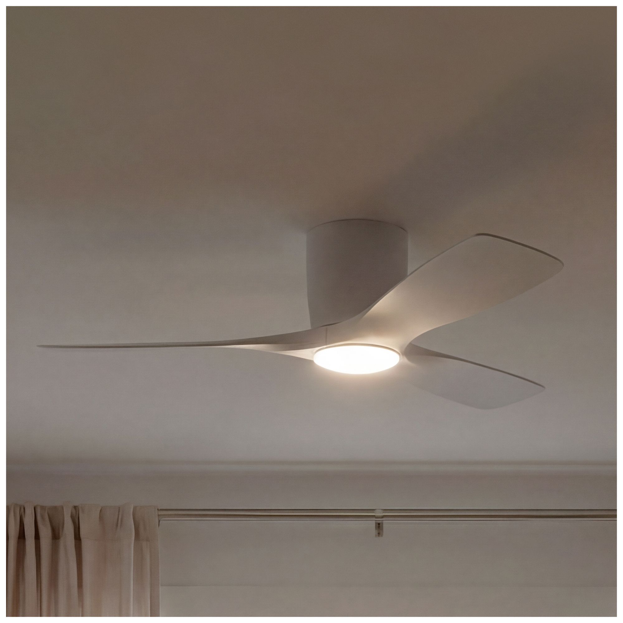 48" Kichler Volos Matte White LED Ceiling Fan