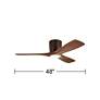 5_48" Kichler Volos Satin Bronze LED Ceiling Fan with Walnut Blades more views