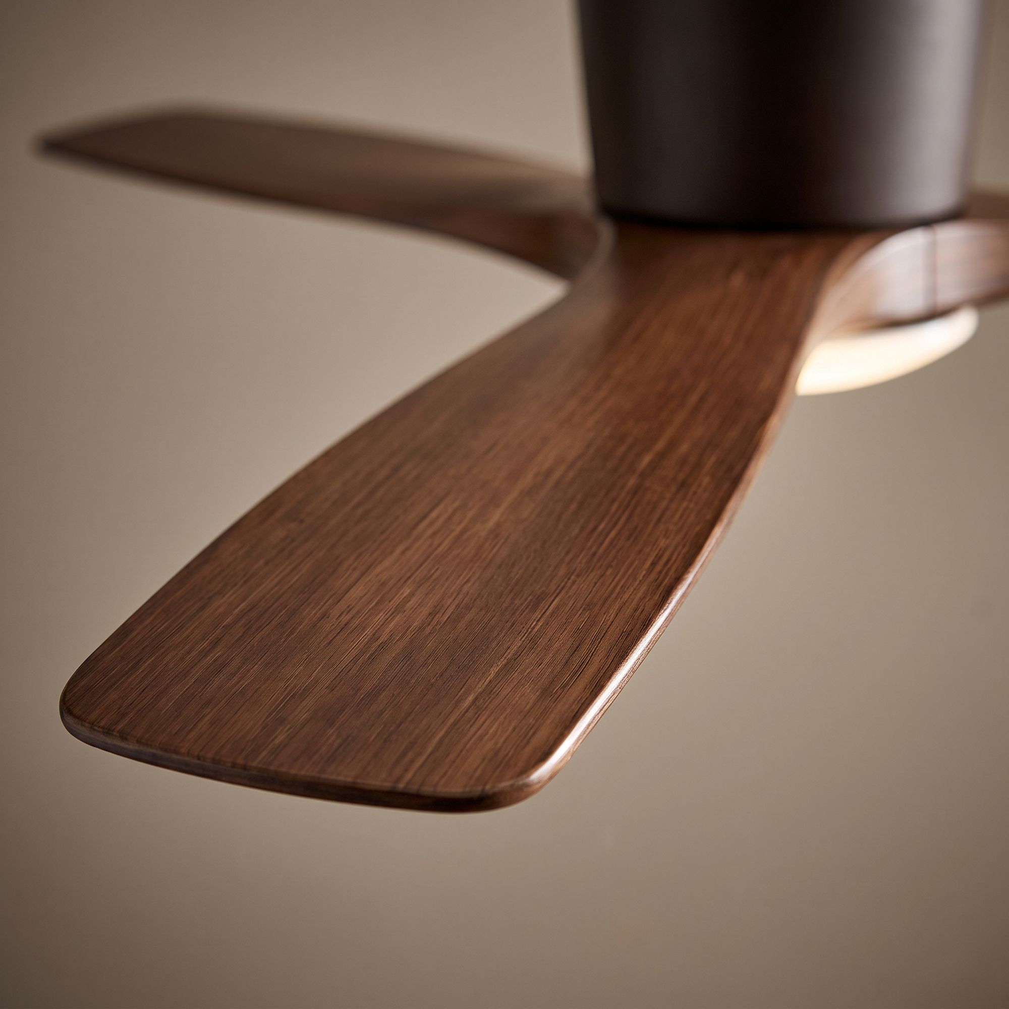 Image 7 48" Kichler Volos Satin Bronze LED Ceiling Fan with Walnut Blades more views