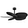 48" Matthews Alessandra Tropical Matte Black Ceiling Fan