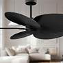 3_48" Matthews Alessandra Tropical Matte Black Ceiling Fan more views