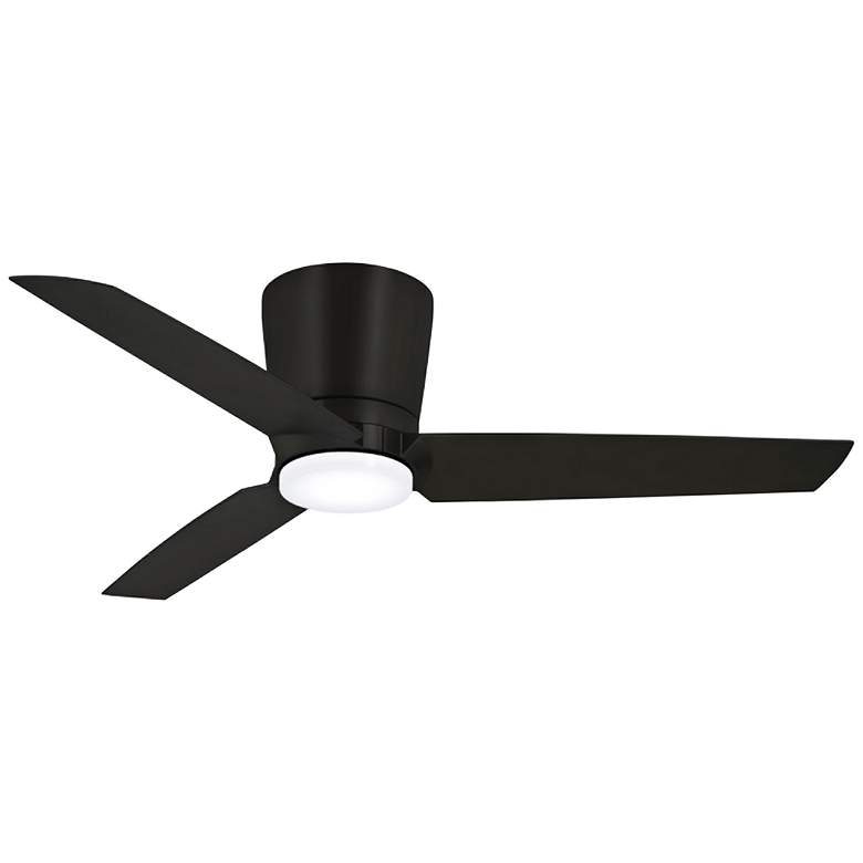 Image 2 48" Minka Aire Pure Coal LED Hugger Ceiling Fan with Wall Control