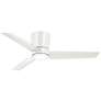 48" Minka Aire Pure White LED Hugger Ceiling Fan with Wall Control