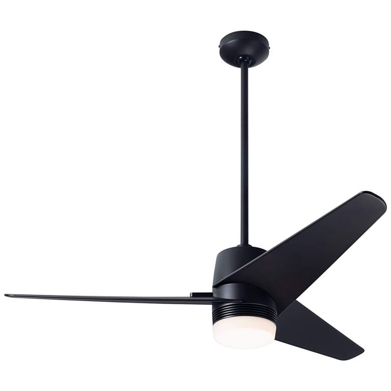 Image 2 48 inch Modern Fan Velo Bronze Damp Rated LED Ceiling Fan with Remote