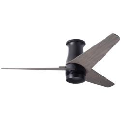 48&quot; Modern Fan Velo Bronze Graywash Damp Rated Hugger Fan with Remote
