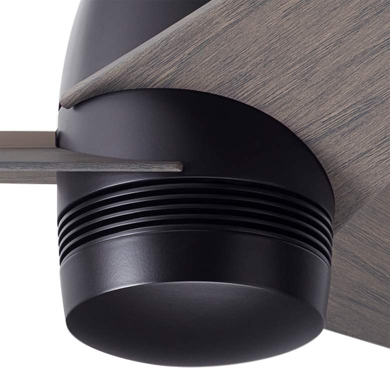 Image 2 48" Modern Fan Velo Bronze Graywash Damp Rated Hugger Fan with Remote more views