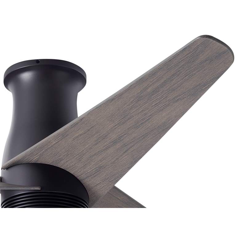 Image 3 48" Modern Fan Velo Bronze Graywash Damp Rated Hugger Fan with Remote more views