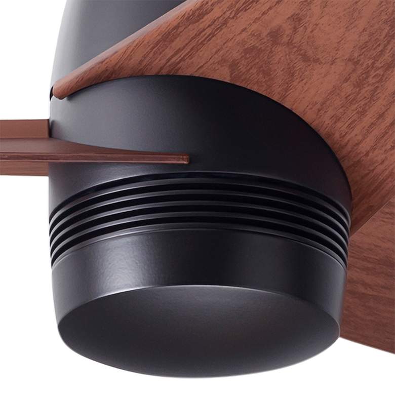 Image 3 48" Modern Fan Velo Bronze Mahogany Damp Rated Hugger Fan with Remote more views