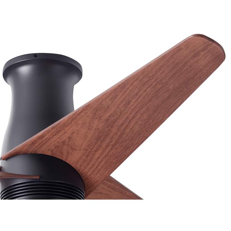 Image 4 48 inch Modern Fan Velo Bronze Mahogany Damp Rated Hugger Fan with Remote more views