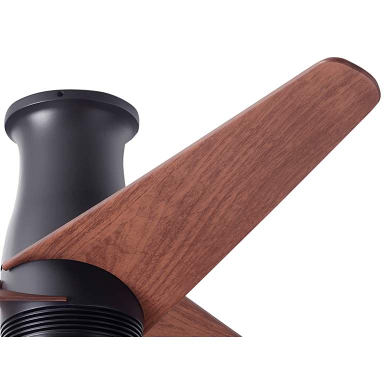 Image 4 48" Modern Fan Velo Bronze Mahogany Damp Rated Hugger Fan with Remote more views