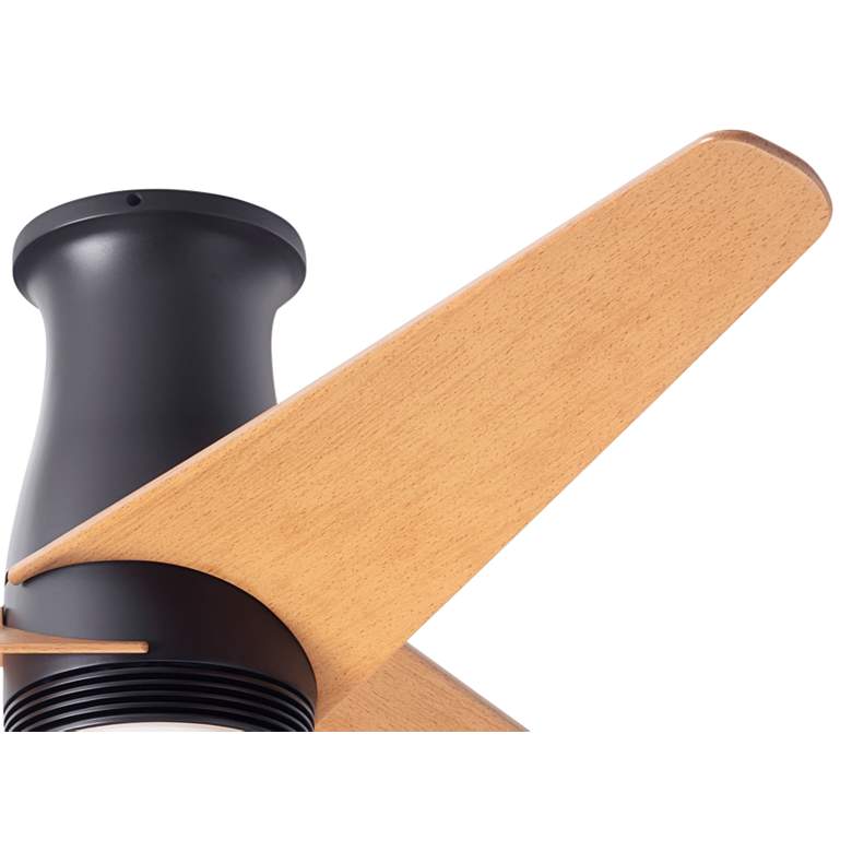 Image 4 48" Modern Fan Velo Bronze Maple LED Damp Rated Hugger Fan with Remote more views
