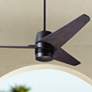 48" Modern Fan Velo DC Bronze And Ebony Damp Ceiling Fan with Remote