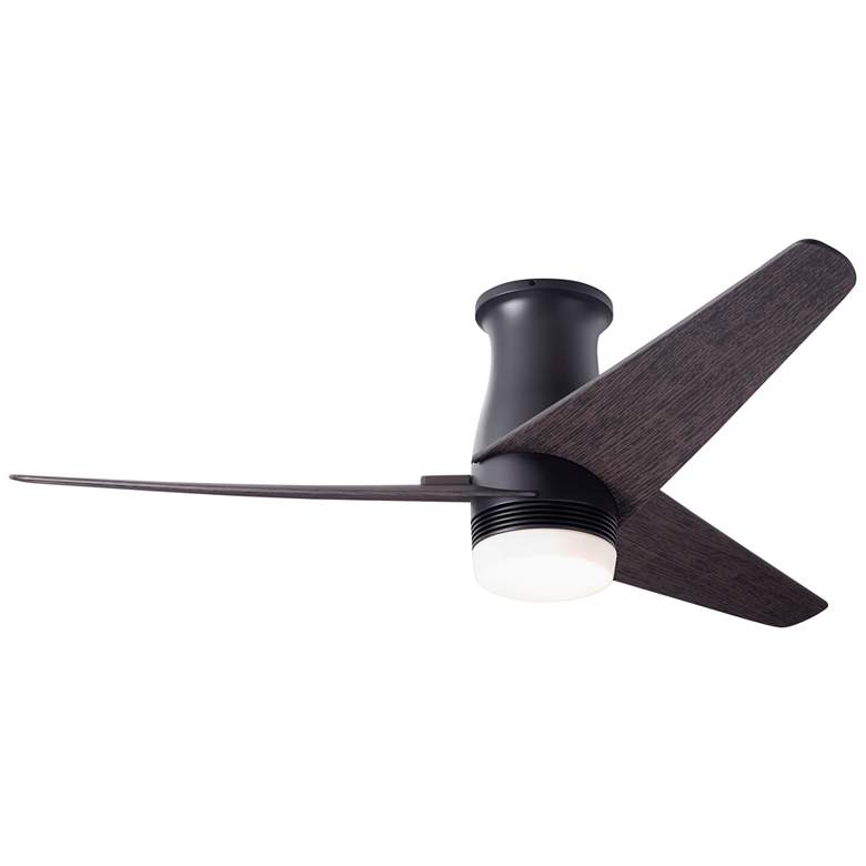 Image 2 48" Modern Fan Velo DC Bronze Ebony LED Hugger Ceiling Fan with Remote