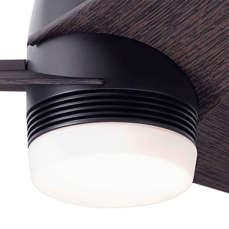 Image 3 48" Modern Fan Velo DC Bronze Ebony LED Hugger Ceiling Fan with Remote more views