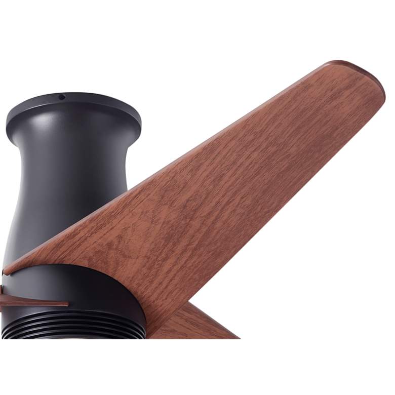 Image 4 48" Modern Fan Velo DC Bronze Mahogany LED Damp Hugger Fan with Remote more views