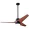 48" Modern Fan Velo DC Bronze Mahogany LED Damp Rated Fan with Remote