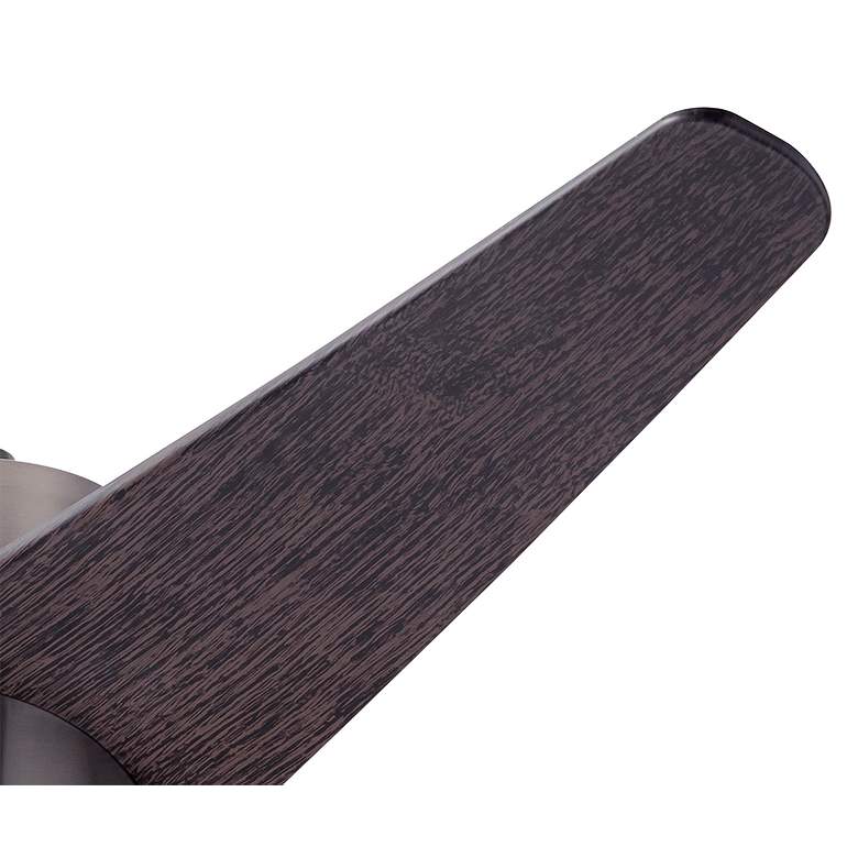Image 4 48" Modern Fan Velo DC Brushed Nickel Ebony Damp Rated Fan with Remote more views