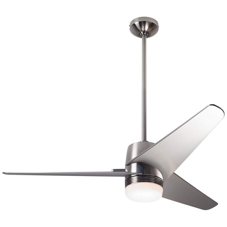 Image 2 48" Modern Fan Velo DC Brushed Nickel LED Ceiling Fan with Remote