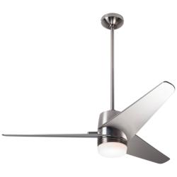 48&quot; Modern Fan Velo DC Brushed Nickel LED Ceiling Fan with Remote