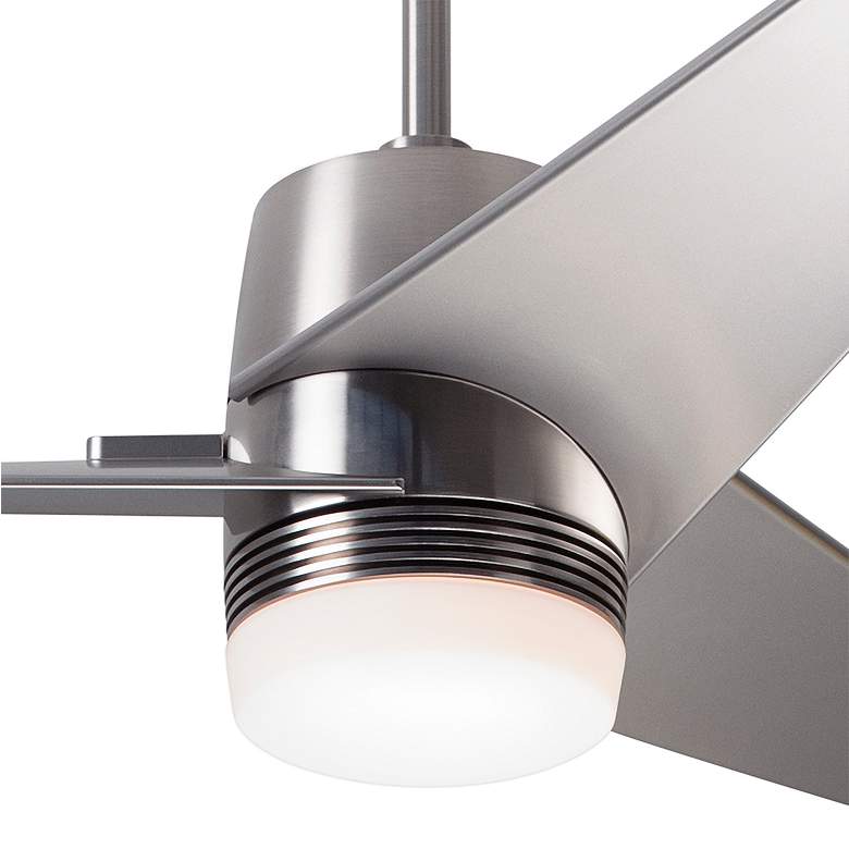 Image 3 48" Modern Fan Velo DC Brushed Nickel LED Ceiling Fan with Remote more views