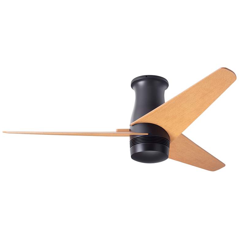 Image 1 48" Modern Fan Velo DC Dark Bronze and Maple Hugger Fan with Remote