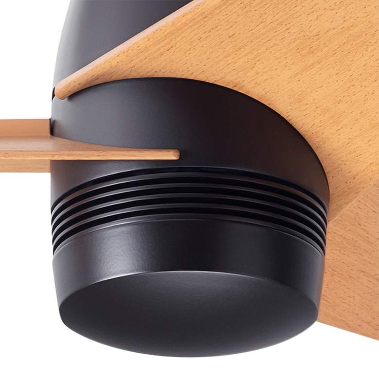 Image 2 48" Modern Fan Velo DC Dark Bronze and Maple Hugger Fan with Remote more views