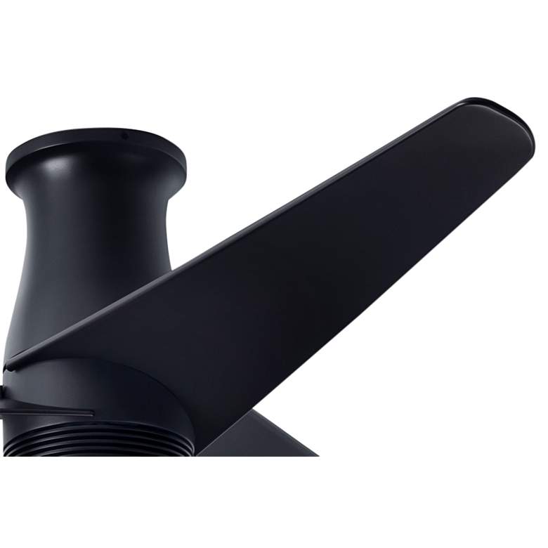 Image 3 48" Modern Fan Velo DC Dark Bronze Damp Rated Hugger Fan with Remote more views