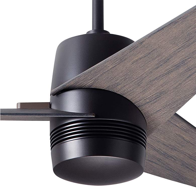Image 3 48" Modern Fan Velo DC Dark Bronze Graywash Damp Rated Fan with Remote more views