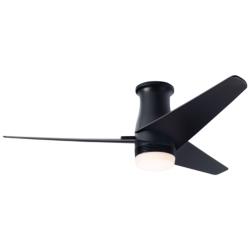 48&quot; Modern Fan Velo DC Dark Bronze LED Hugger Ceiling Fan with Remote