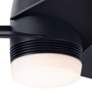 48" Modern Fan Velo DC Dark Bronze LED Hugger Ceiling Fan with Remote