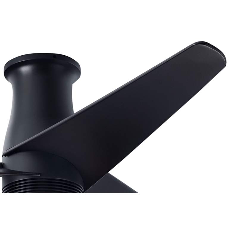 Image 4 48" Modern Fan Velo DC Dark Bronze LED Hugger Ceiling Fan with Remote more views