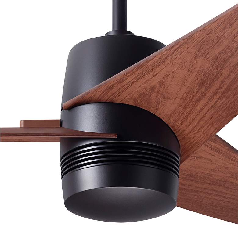 Image 3 48" Modern Fan Velo DC Dark Bronze Mahogany Damp Rated Fan with Remote more views