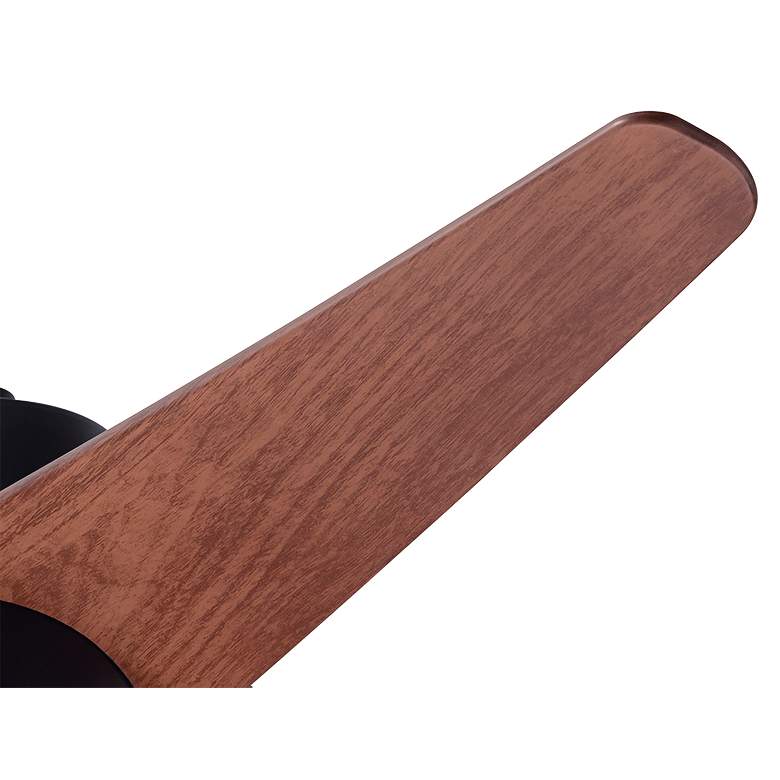 Image 4 48" Modern Fan Velo DC Dark Bronze Mahogany Damp Rated Fan with Remote more views