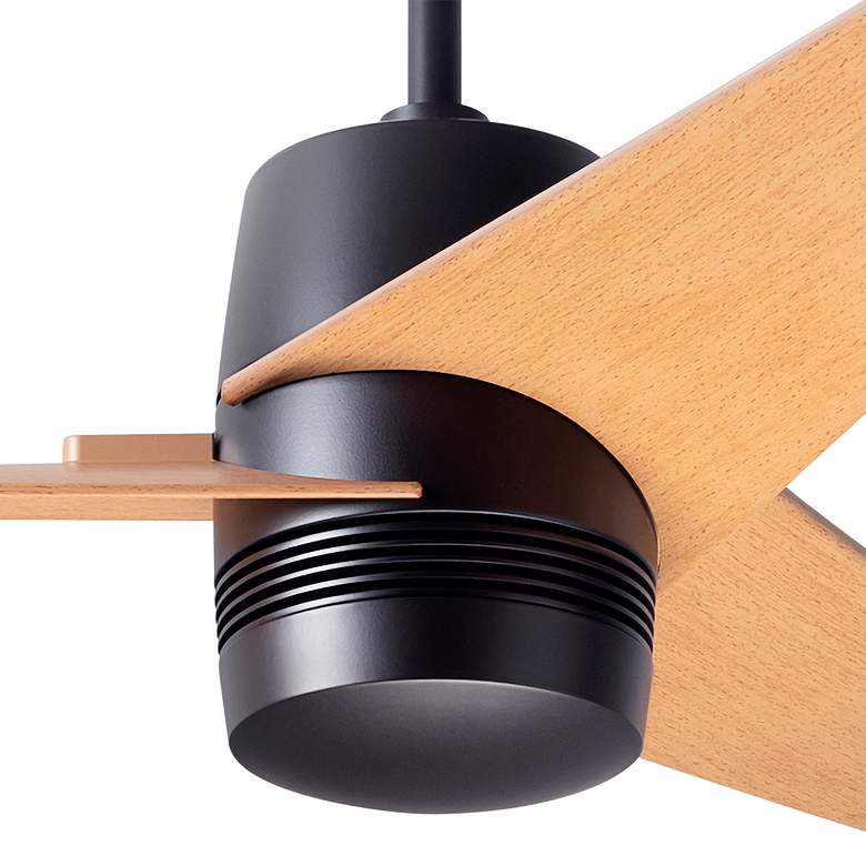 Image 3 48" Modern Fan Velo DC Dark Bronze Maple Damp Rated Fan with Remote more views