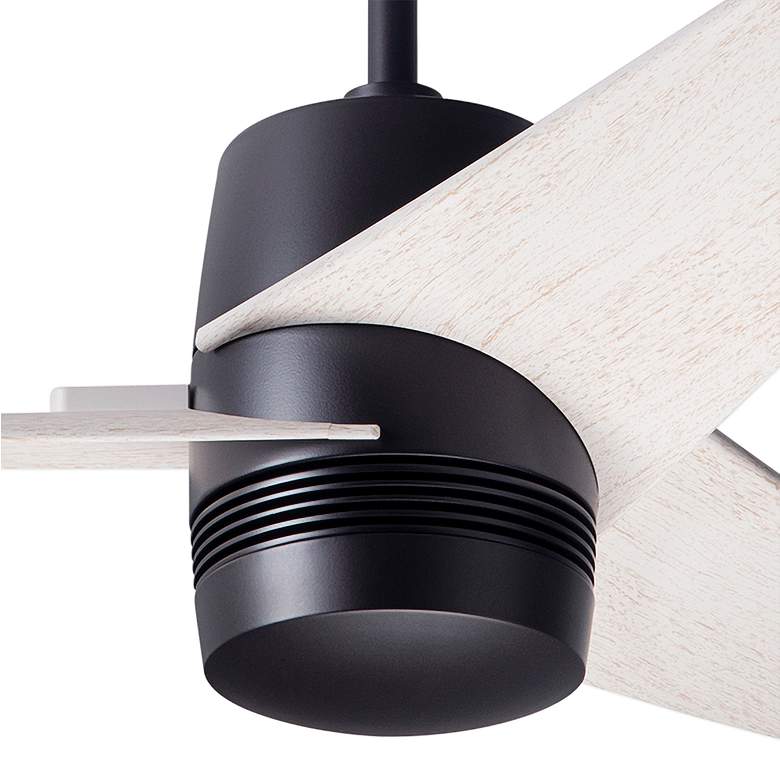 Image 3 48" Modern Fan Velo DC Dark Bronze Whitewash Damp Fan with Remote more views